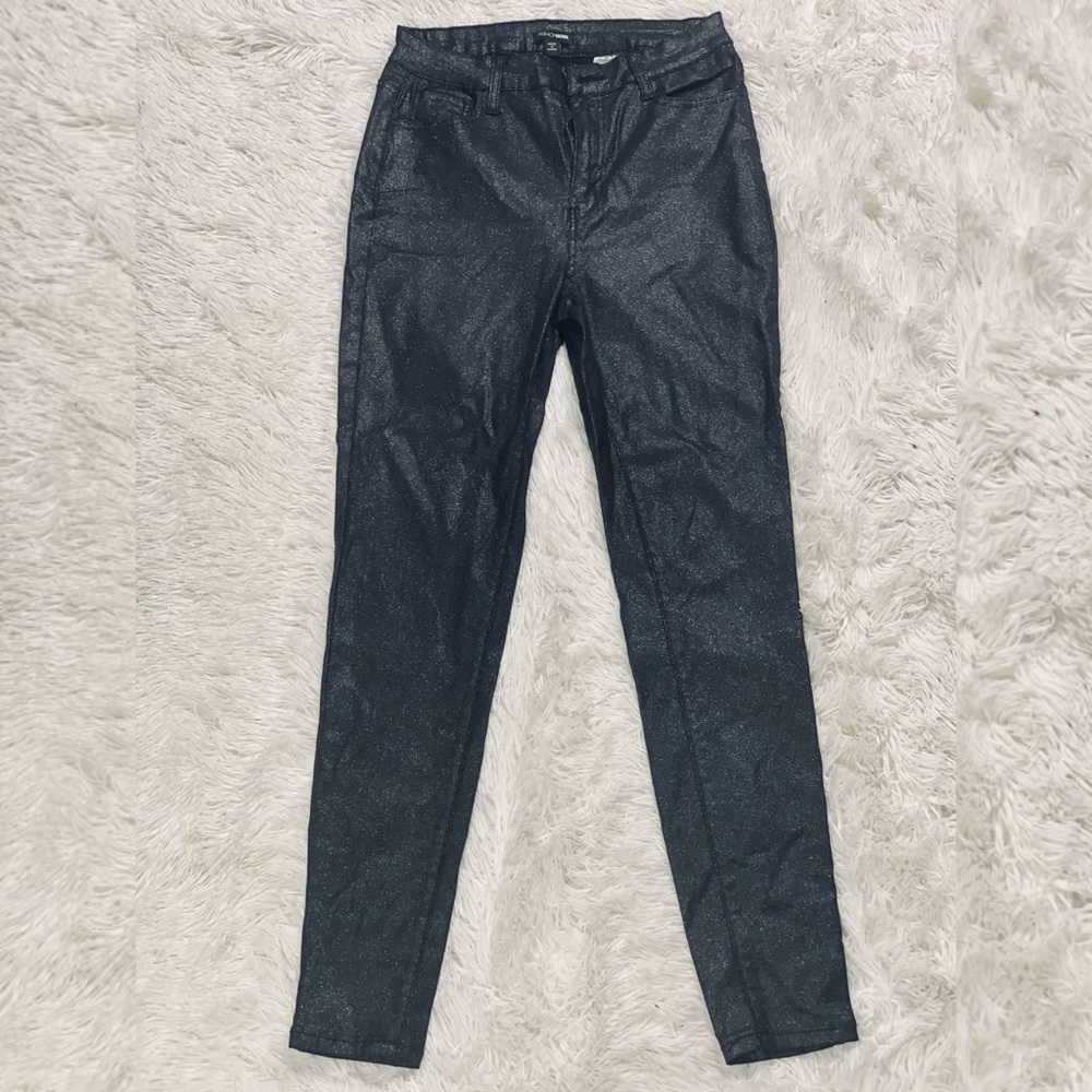 Fashionova Shimmer Leather Jeans